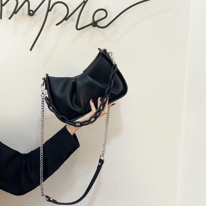 bolsa transversal feminino Bolsa Influencer Bolsa feminina elegante com Design de nicho de um ombro