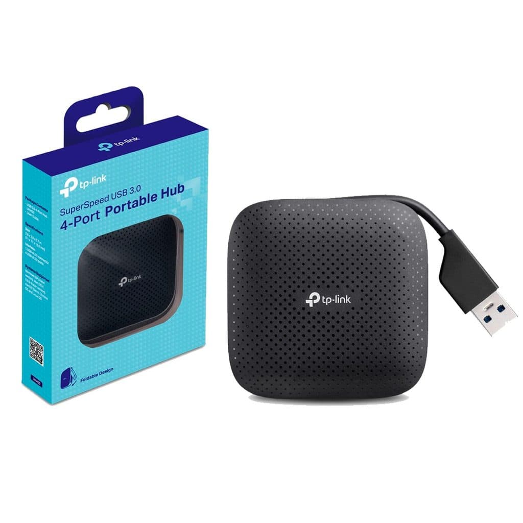 Hub Portatil Usb 3.0 Tp-link Uh400 4 Portas, Super Compacto, Sem conector USB exposto