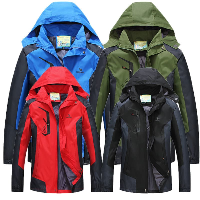 Jaqueta fina de camada única masculina Anti-respirável ao ar livre montanhismo pesca terno jaqueta masculina Plus