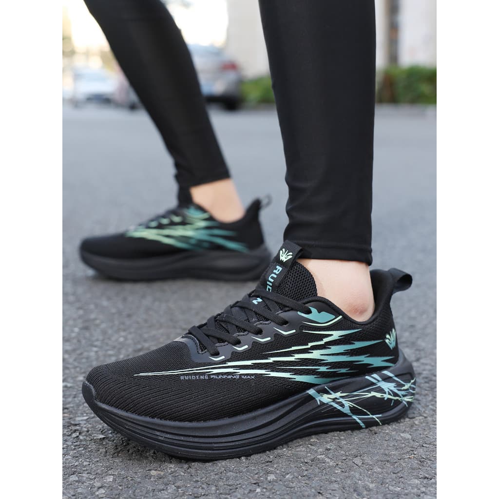Ruiden tênis de corrida masculino malha respirável antiderrapante absorção de choque sapatos casuais sapatos esportivos