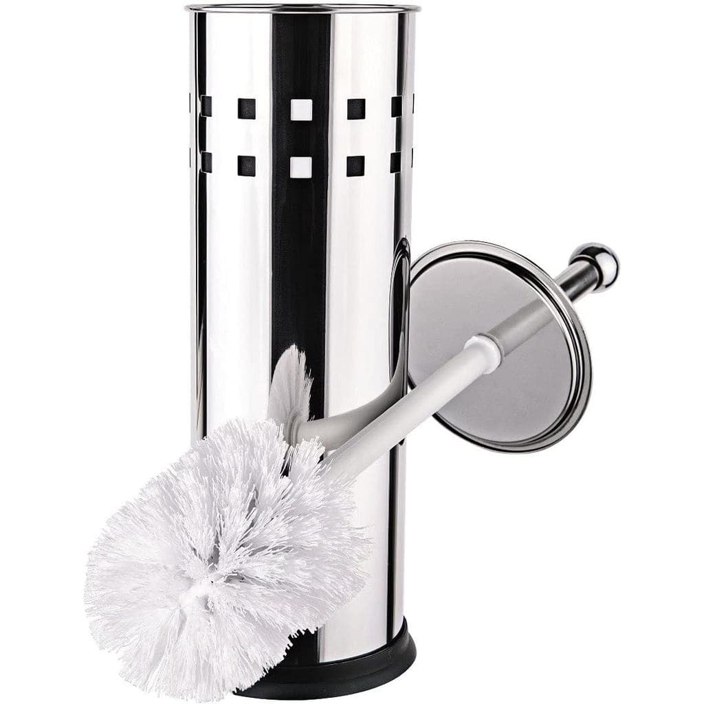 Escova Sanitária com Suporte em Aço Inox Elegante