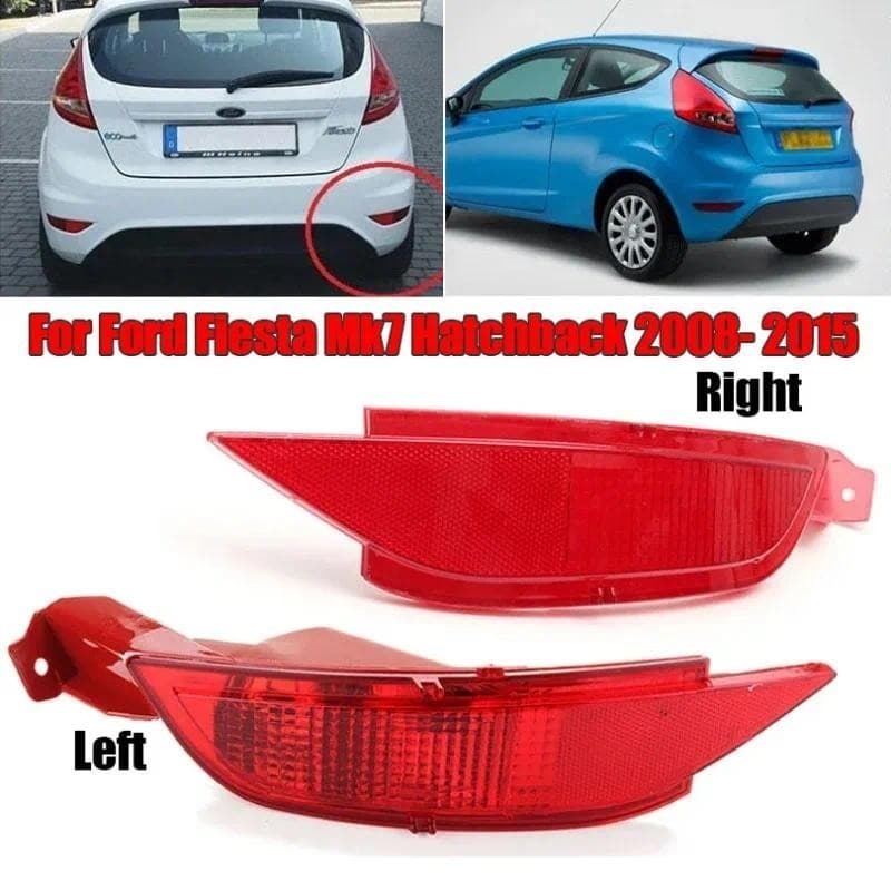 Esquerda Direita Amortecedor Traseiro Refletor Luz Nevoeiro Conjunto Da Lâmpada Para Ford Fiesta Mk6 Mk7 Peças De Reposi