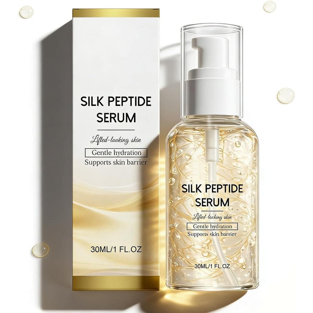Ampola Intensiva de Peptídeos de Seda de Colágeno, Sérum Lifting Profundo de Colágeno para o Rosto, Sérum Facial Antienv