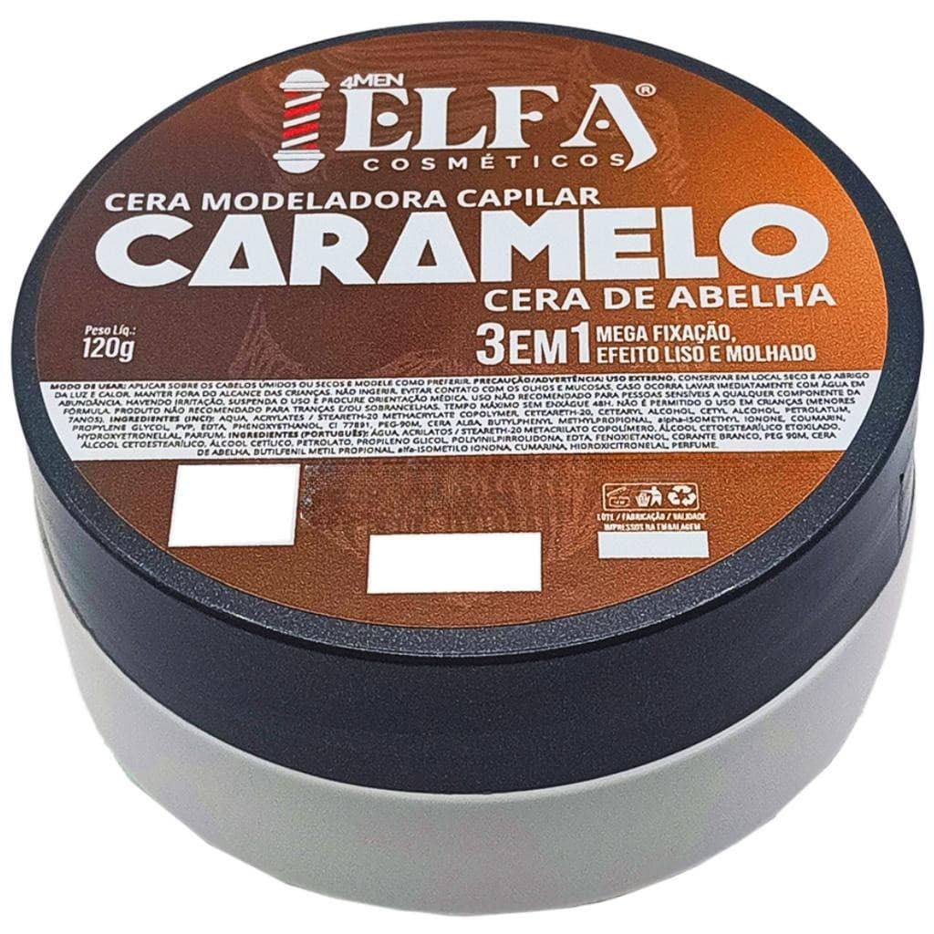 Cera Modeladora Capilar Caramelito  Elfa For Man 120g