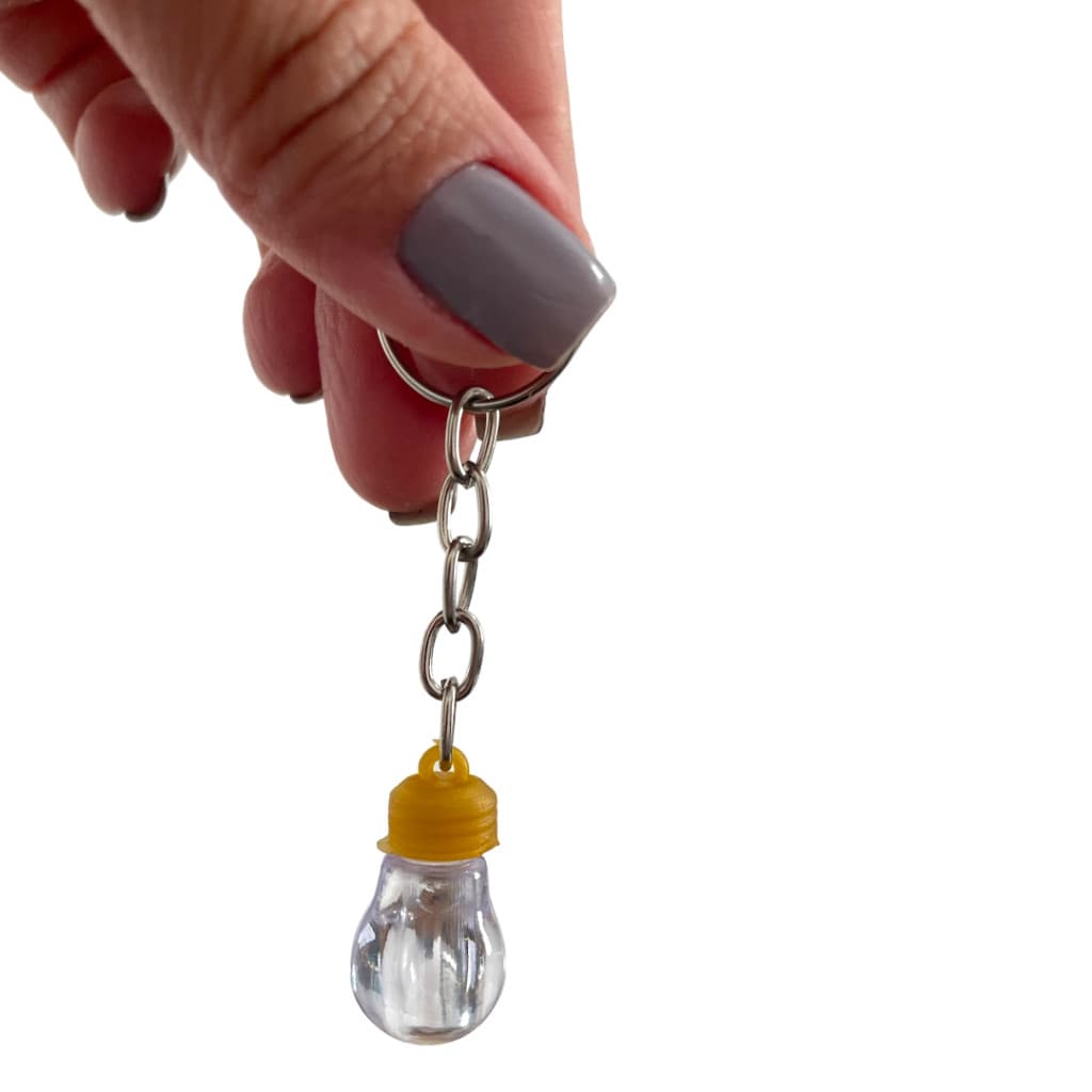 70 Chaveiros Mini Lâmpada - Porta Óleo De Unção
