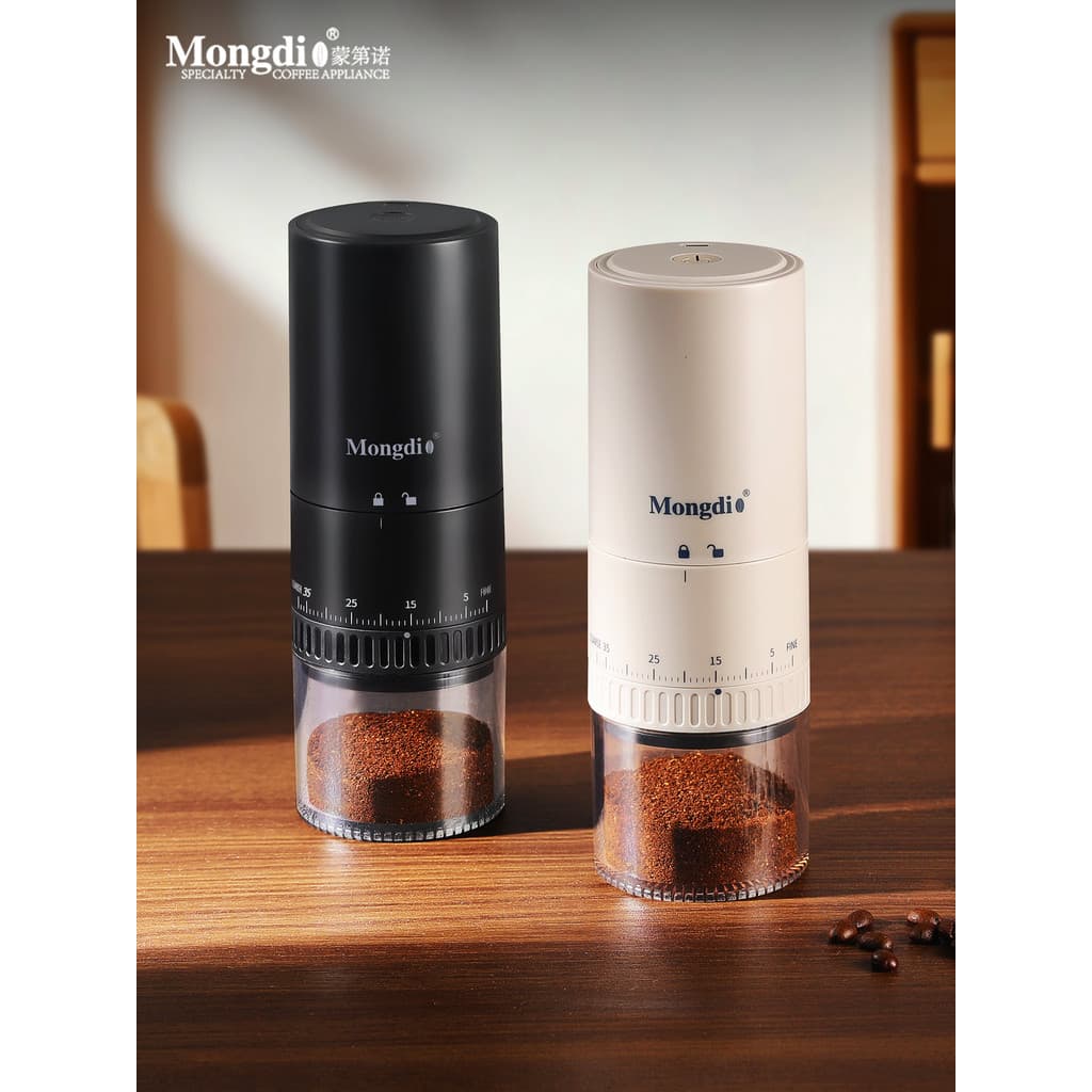 Mongdio Moedor Elétrico Moedor de Grãos de Café Mistura Externa Moedor de Café Automático