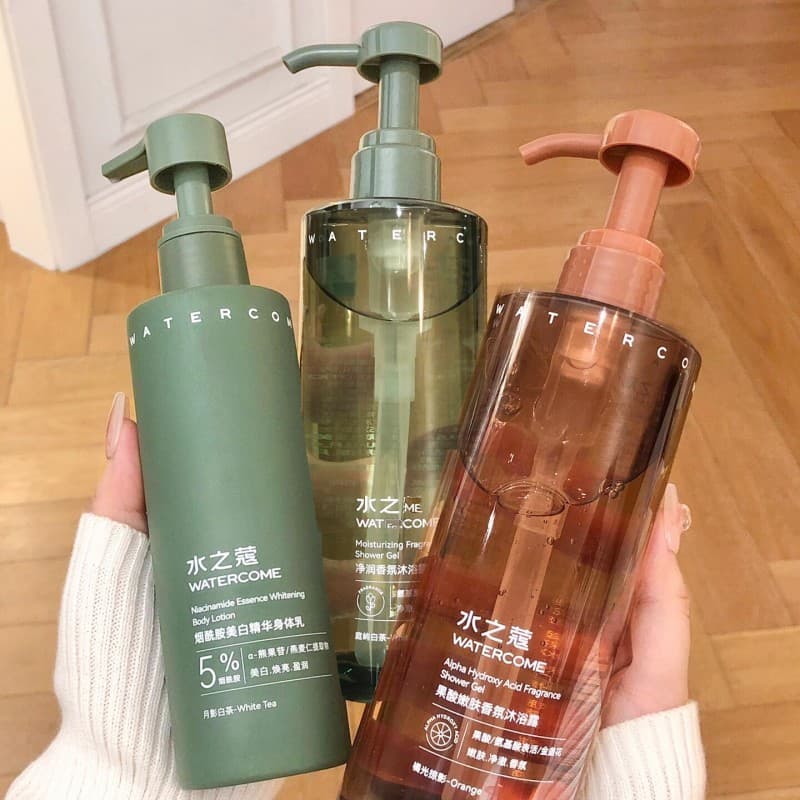 Wang Junkai Mesmo Estilo!Água cacau fruta ácido rejuvenescedor fragrância Gel de banho 400ml niacinamida rejuvenescedor