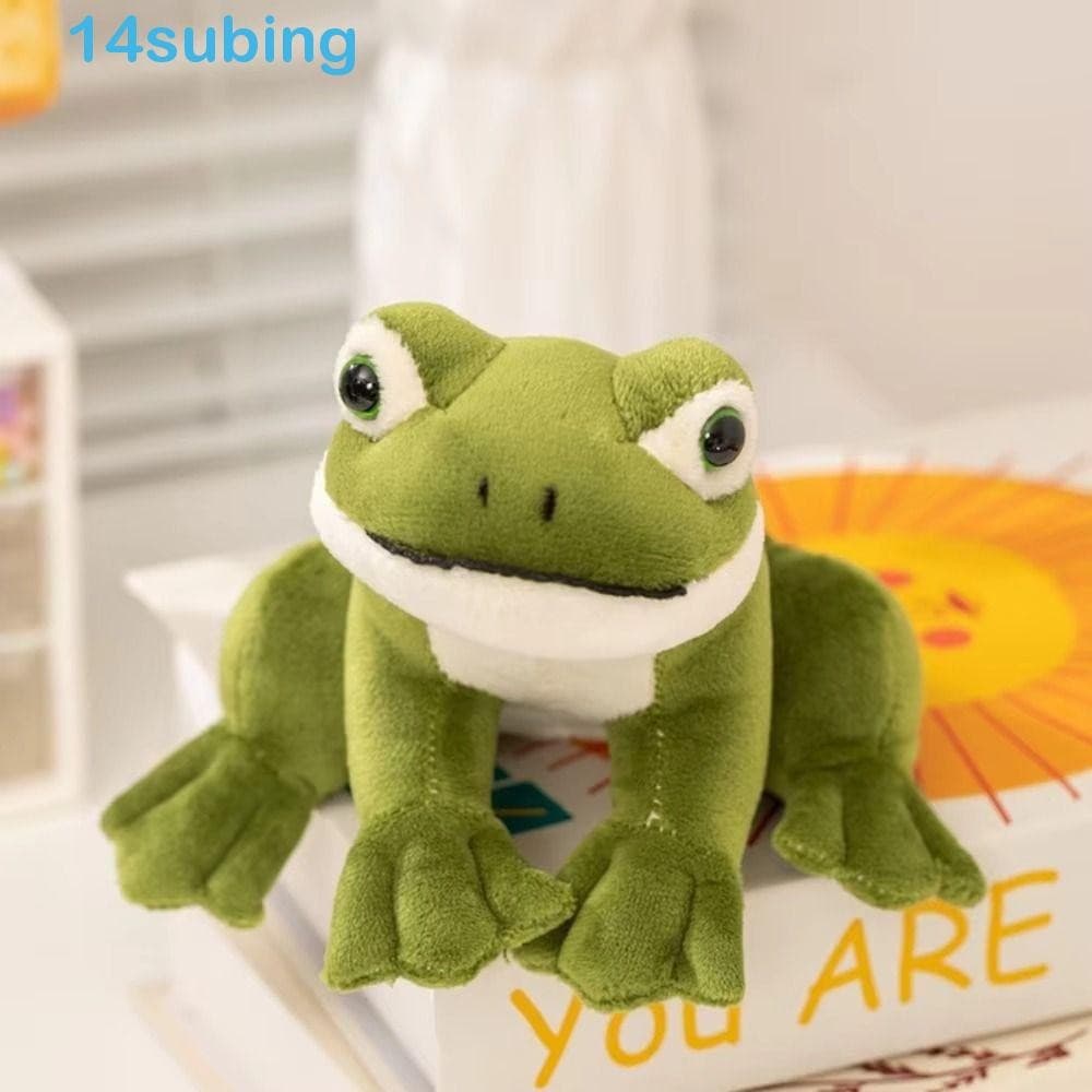 SUBING Mini Boneca De Pelúcia Sapo , PP Algodão Desenho Animado Anime Verde Brinquedo , Coleção