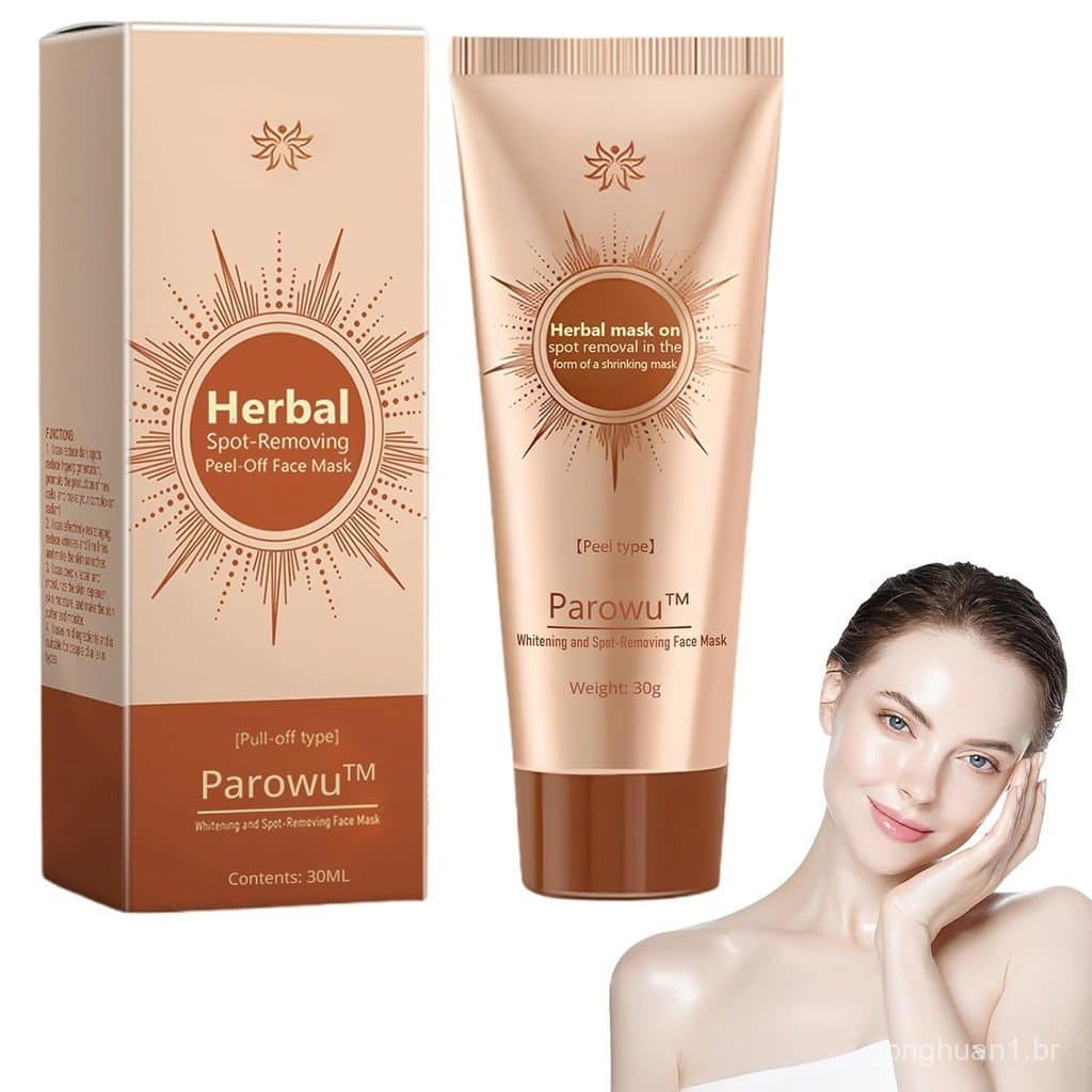 Máscara Facial Peel-Off Parowu Herbal Spots, Creme Avançado para a Pele, Máscara Facial Removedora de Manchas Parowu, In