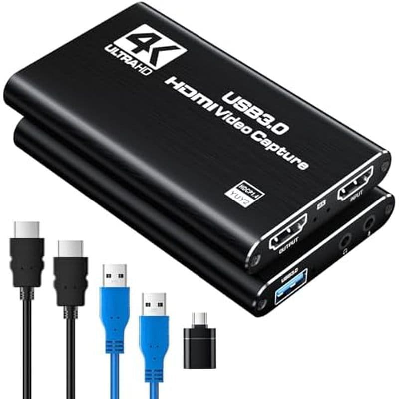 Placa De Captura HDMI Newhopetree Para Streaming , De Áudio E Vídeo De Jogo Full HD 1080P 60FPS USB 3.0 , De Câmera/Xbox