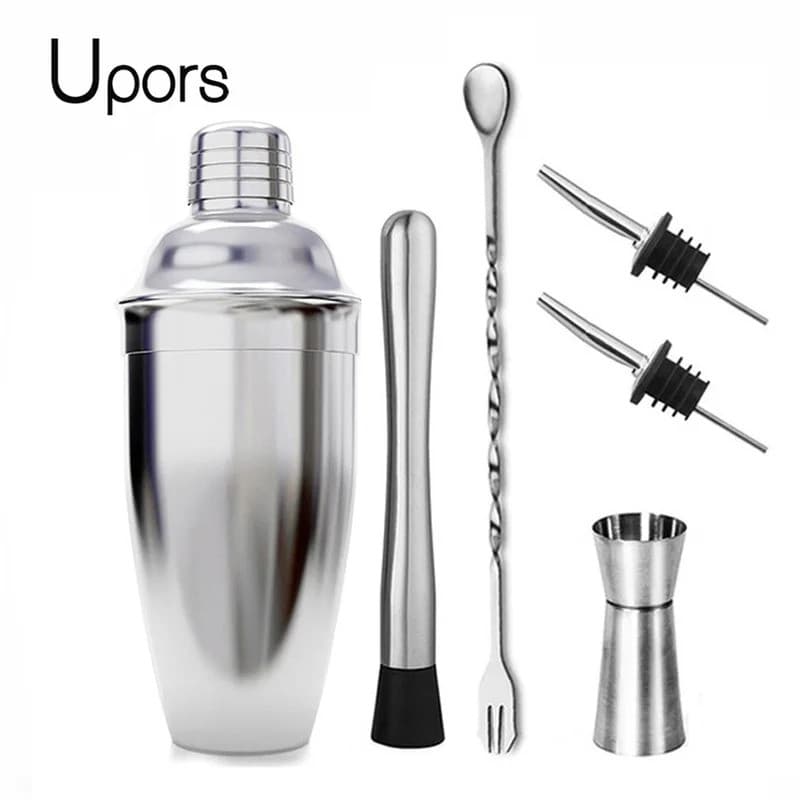 Coqueteleira de Aço Inoxidável UPORS para Misturar Bebidas, Vinho, Martini, Coqueteleira Boston para Bartender, Ferramen