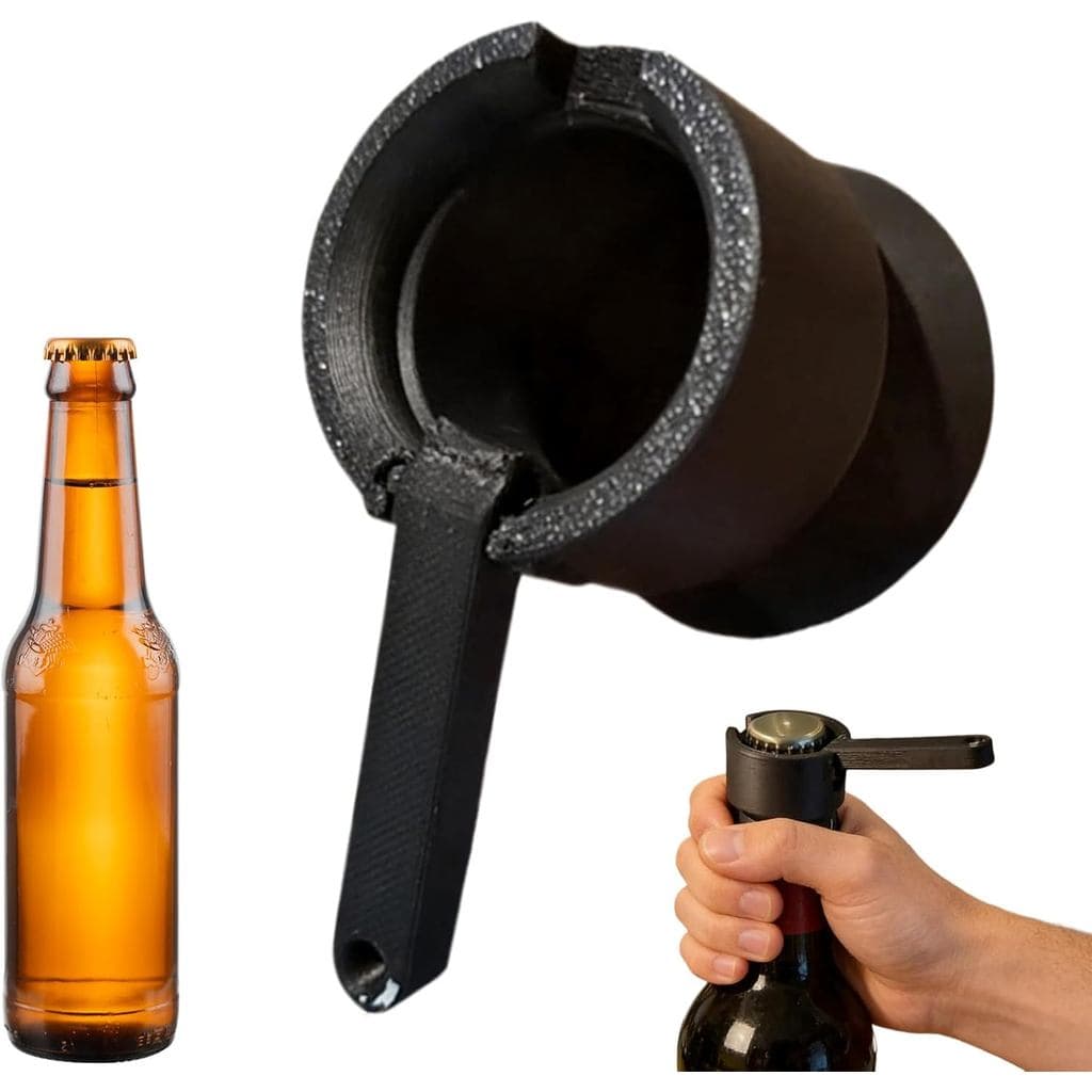 Abridor de Garrafas Lançador de Latas - Abra e Lance |   Abridor Multifuncional de Cerveja e Vinho com Lançador de Cápsu