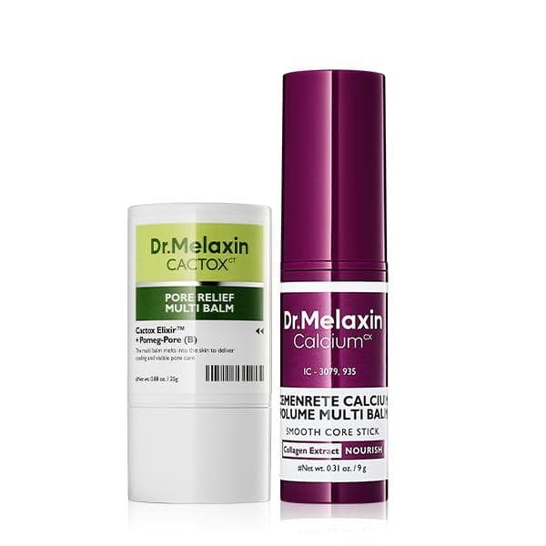 Dr.Melaxin Cactox & Calcium Multi Balm Duo Firmador de Poros com Efeito Refrescante de Cacto e Bastão para Cuidado dos O
