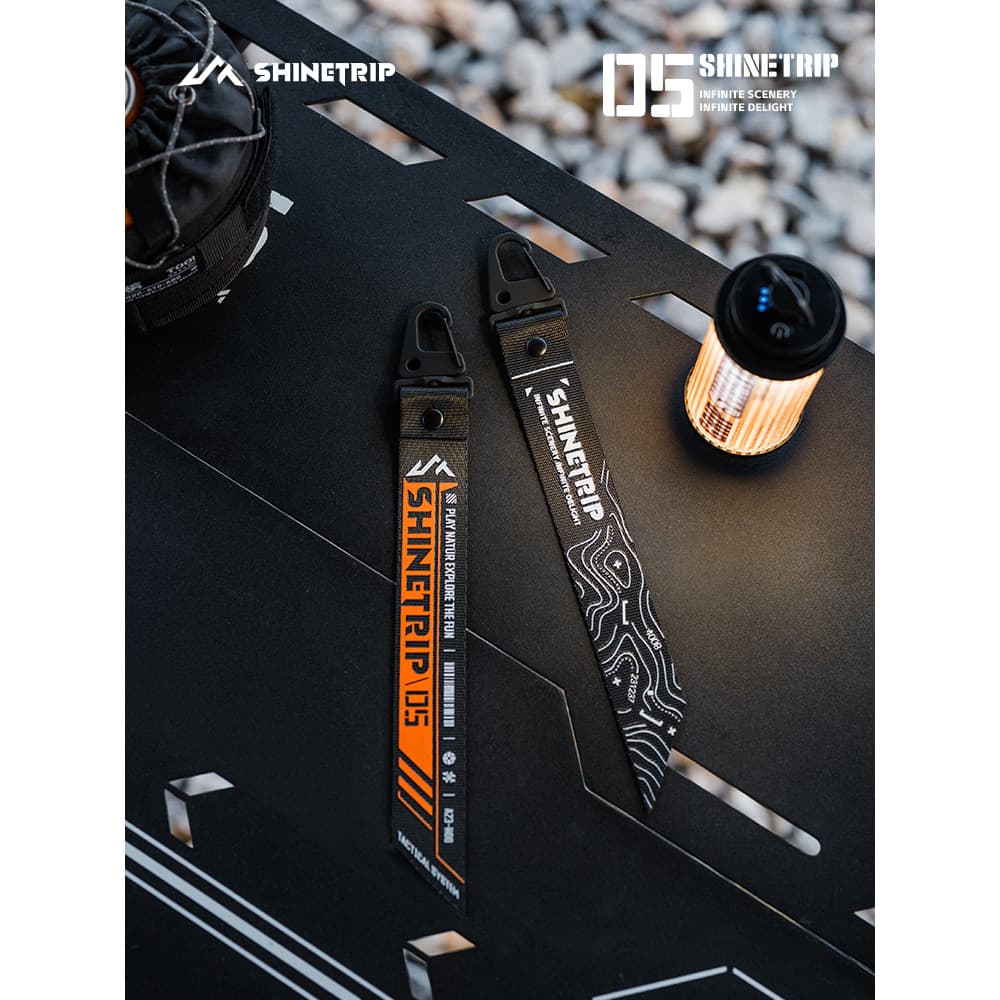 Montanha diversão série 05 Streamer ao ar livre atmosfera criativa decoração estilo tático acampamento estética mochila