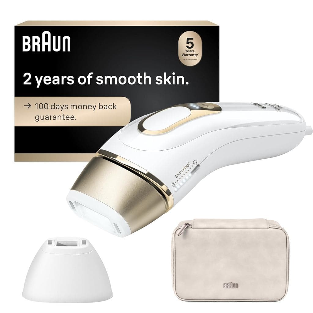 Braun IPL, Silk·Expert Pro 5, Depilador IPL para Mulheres e Homens, Redução Permanente de Pelos a Laser em Casa, 2 Cabeç