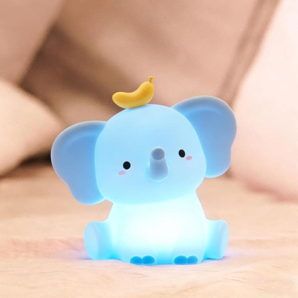 LâmpadaElefante,PresentesLumináriaNoturnaFofaElefante,LumináriaNoturnaRecarregávelParaCabeceira,CandeeiroTáctilRegulável