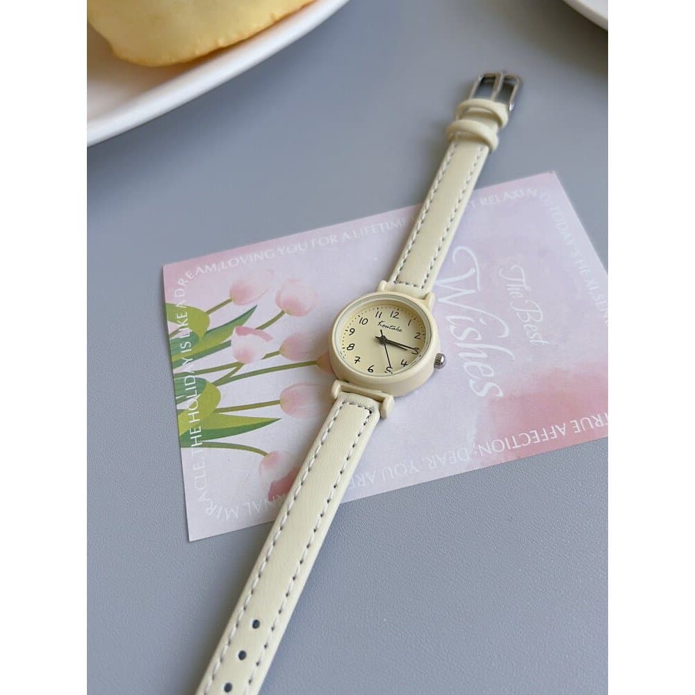 Relógio Feminino Quartz Importado Feminino Relógio feminino moda Estilo coreano fresco dopamina relógio f