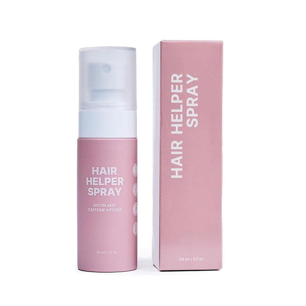 Spray Hair Helper – Spray de Biotina e Cafeína para Cabelos Ralos – Spray Nutritivo e Espessante para Cabelos Secos e Da