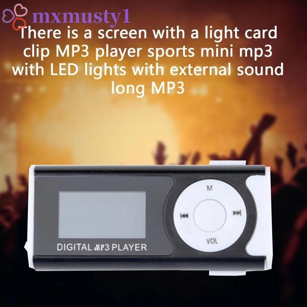 MXMUSTY Mini Reprodutor De MP3 Portátil , Com Tela LCD , Som Sem Perdas , Reprodutores De Música MP3 USB , Teclas De Toq