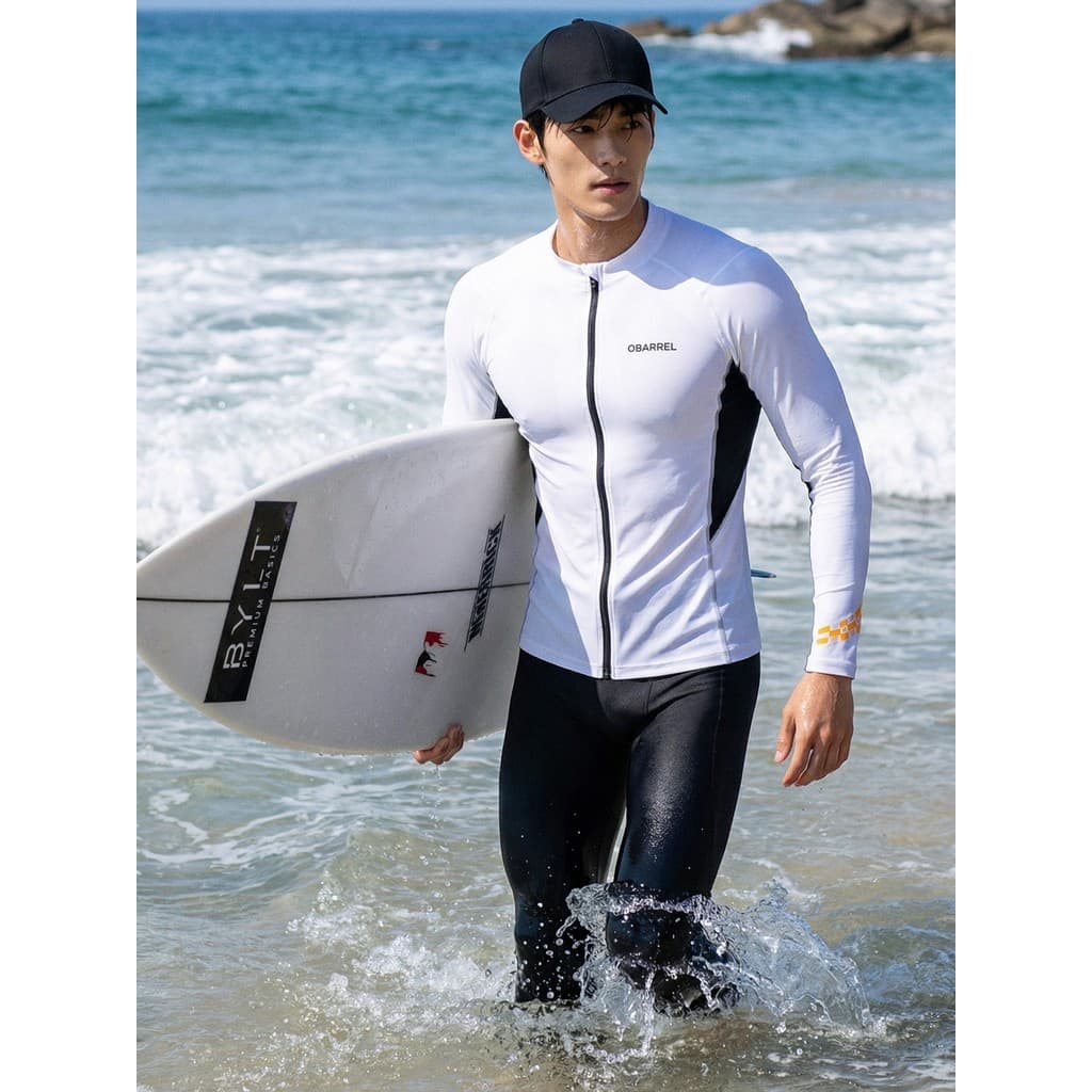 Novo estilo terno de mergulho masculino tamanho grande mergulho roupas da mãe dividir protetor solar calças de manga com