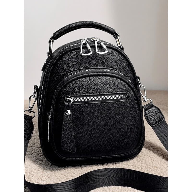 High-End sentimento multifuncional mochila feminina 2026 novo estilo verão couro macio pequena mochila moda All-Match om