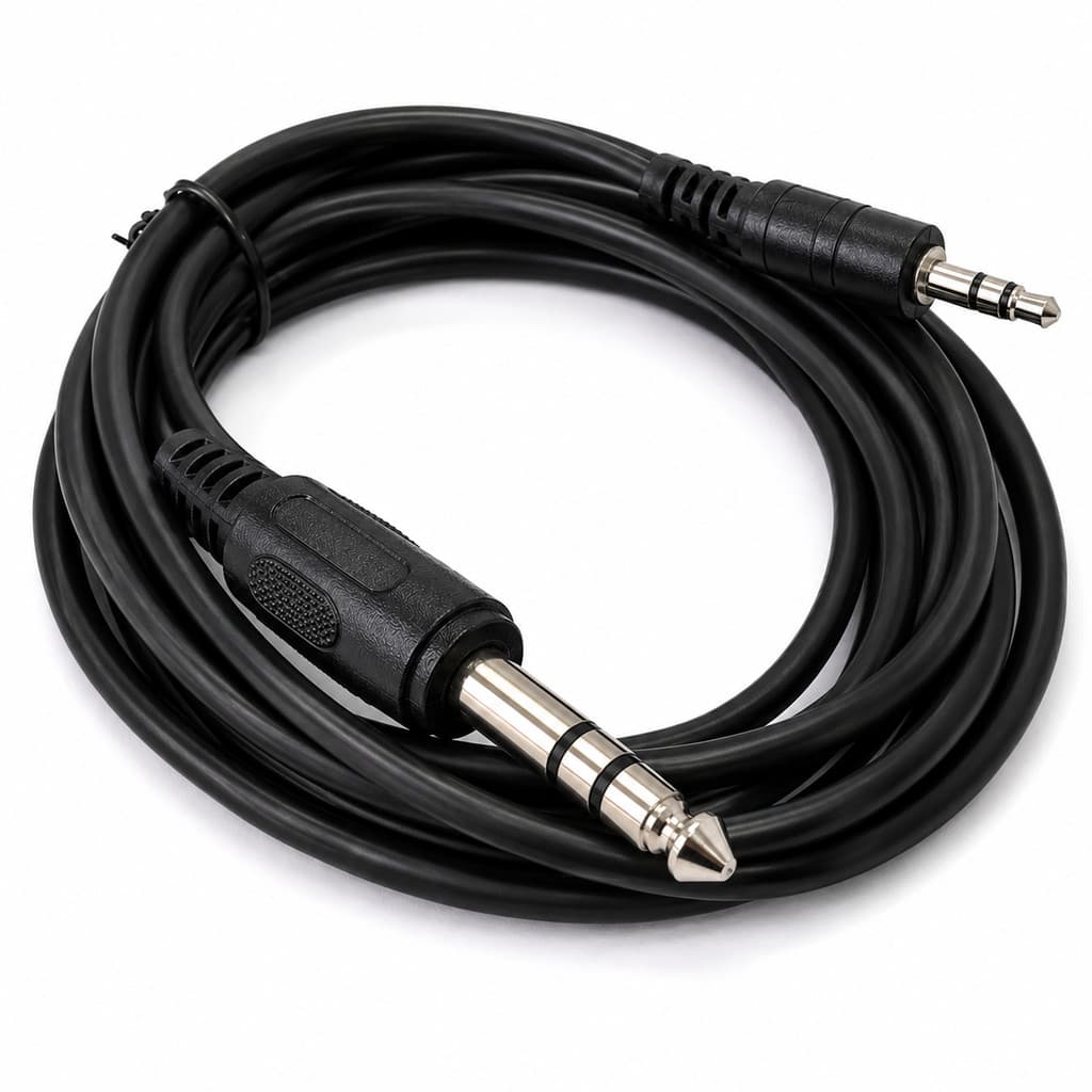 Cabo P2 Estéreo  Macho  Para P10  Macho Estéreo 3.0 Metros  P2 P10 Áudio Som Profissional  Instrumentos