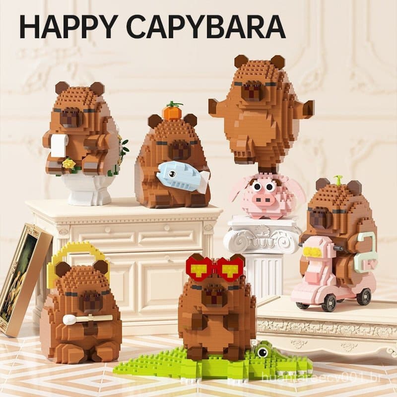 Blocos De Construção De Cobaia De Água De Desenho Animado , Brinquedos Educativos De Haste , Presentes Para Meninos E Me