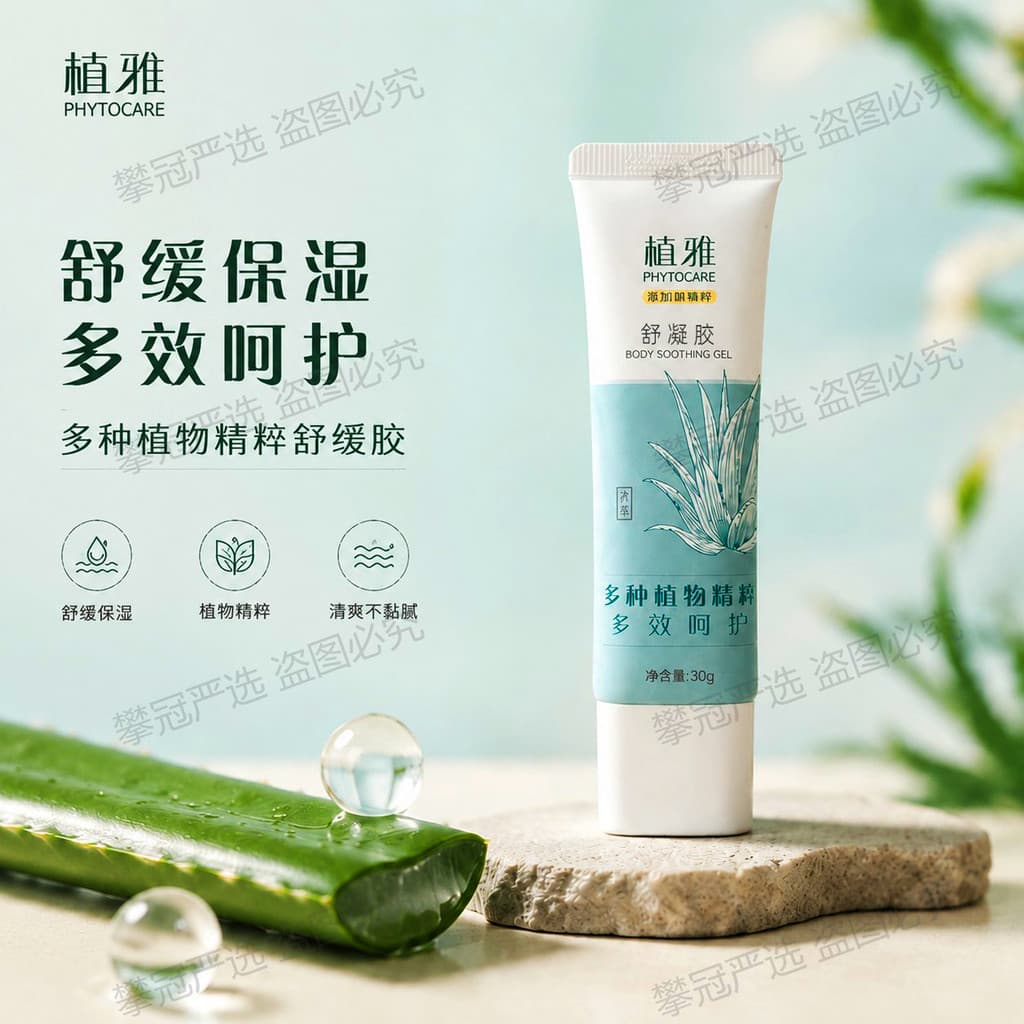 Infinito botânico calmante gel calmante hidratante Multi-efeito cuidados botânico Aloe Vera gel essência refrescante não