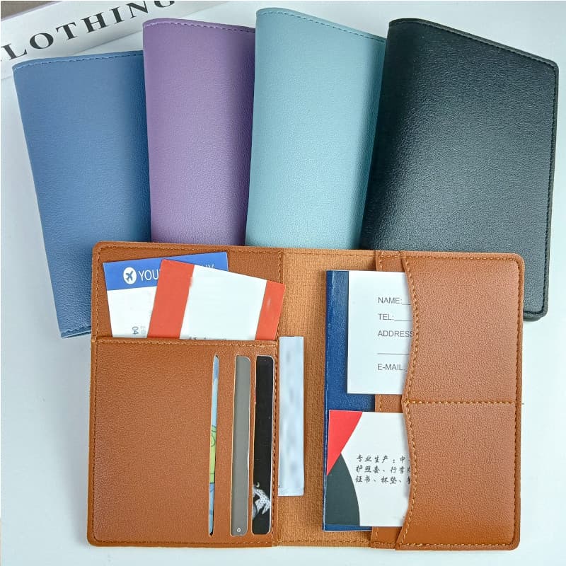 Porta-passaporte no exterior Capa protetora para passaporte Documento de estudo de viagem Bolsa de transporte para armaz
