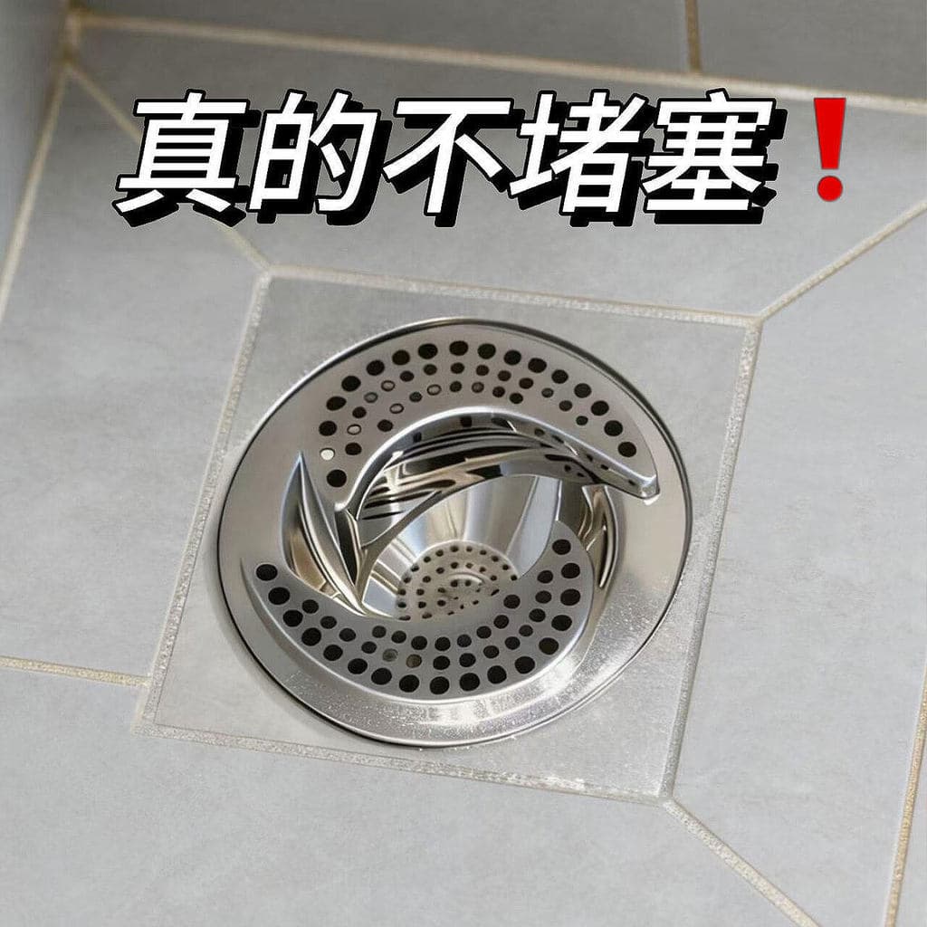 Dreno de chão estilo japonês, capa de esgoto para banheiro, coletor de cabelo, desodorante rotativo, filtro antibloqueio