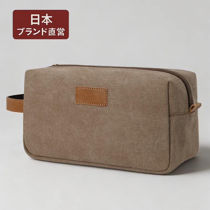 Japão importado saco de higiene pessoal bolsa de viagem lona à prova dwaterproof água com cavalo louco saco de armazenam
