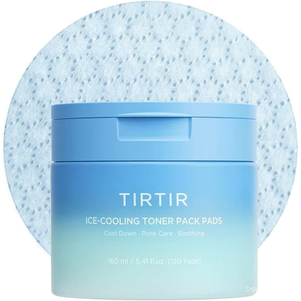 TIRTIR Discos de Tônico Refrescantes com Efeito Gelado |   -3.76 ° C Instant Cool Down para Redução de Poros e Hidrataçã