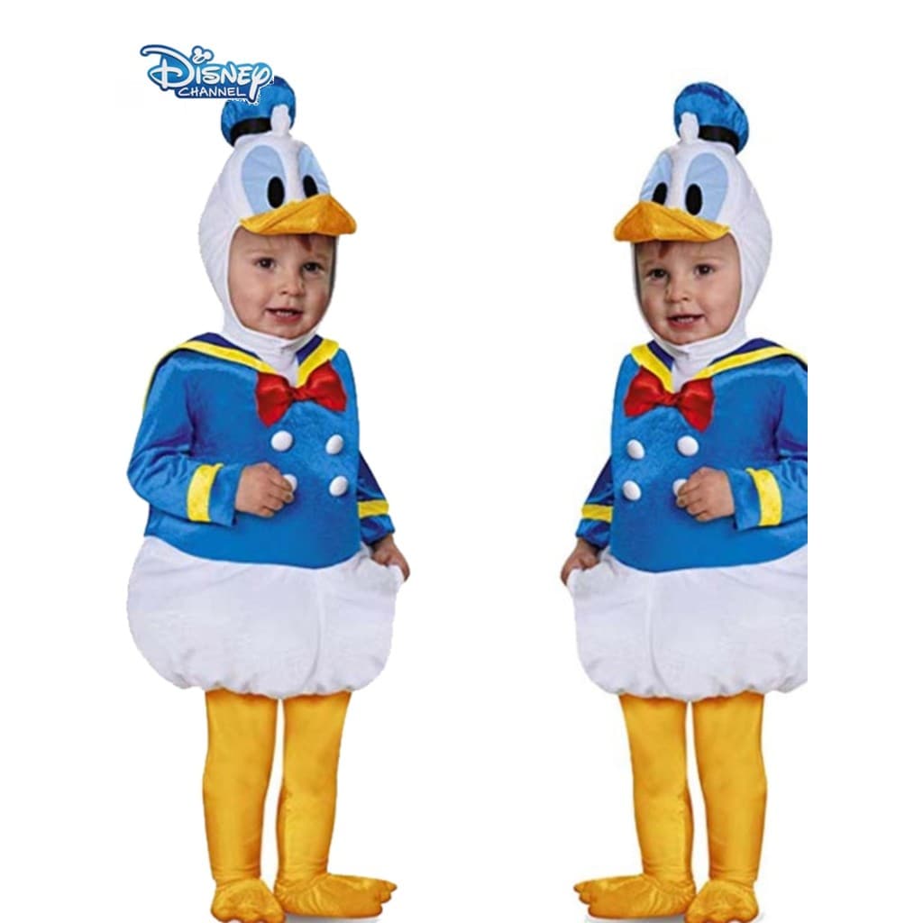 Novo estilo crianças traje de pato donald Disney bebê Halloween donald cos traje de evento escolar