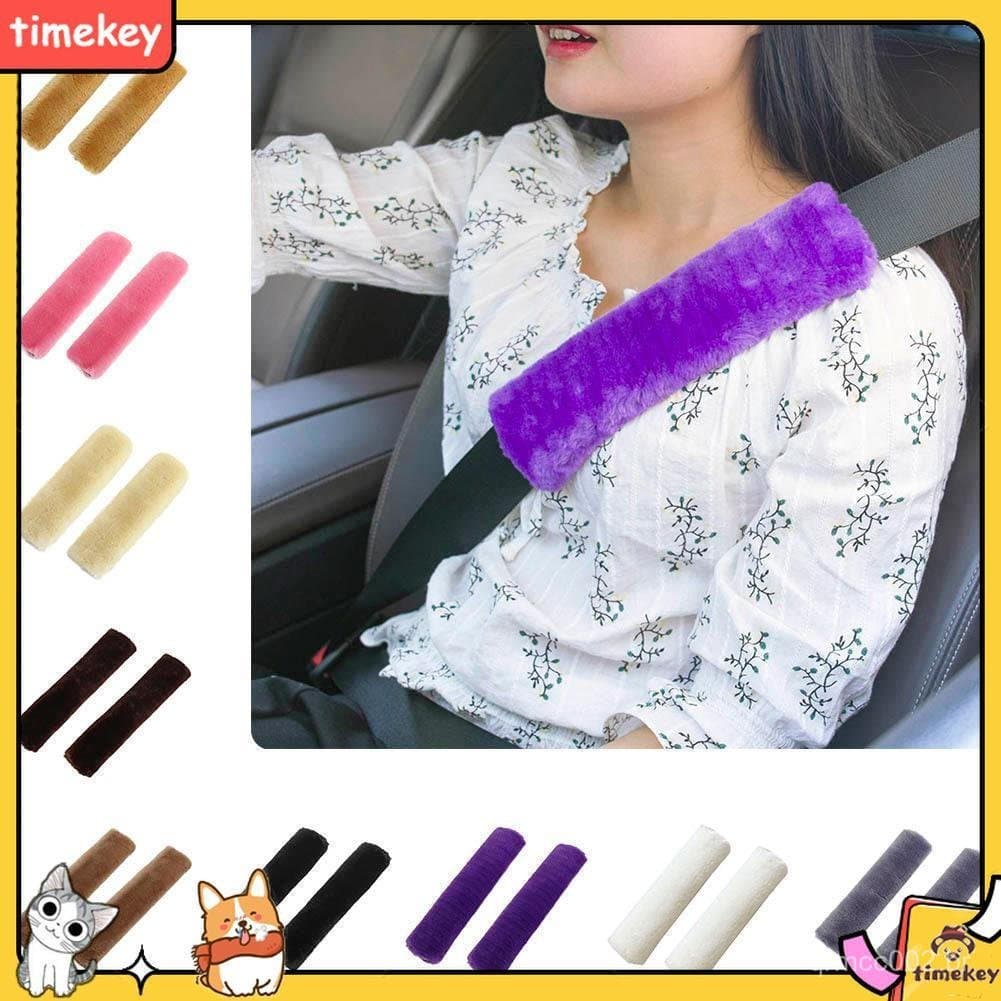 【Timekey】2Pcs Cinto de segurança do carro Almofada de ça confortável Cinto de segurança do carro Cinto de seguran
