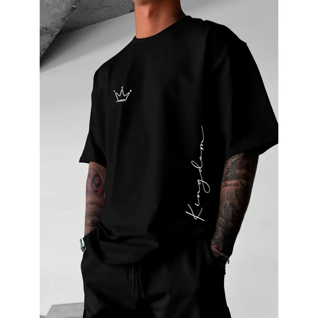 Camiseta Masculina Urban Street 100% Algodão Camisa Estampada Básica