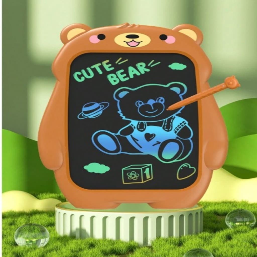 KIT1-4 Tablet lousa magica infantil urso pra criar e brincar super divertido 12 polegadas