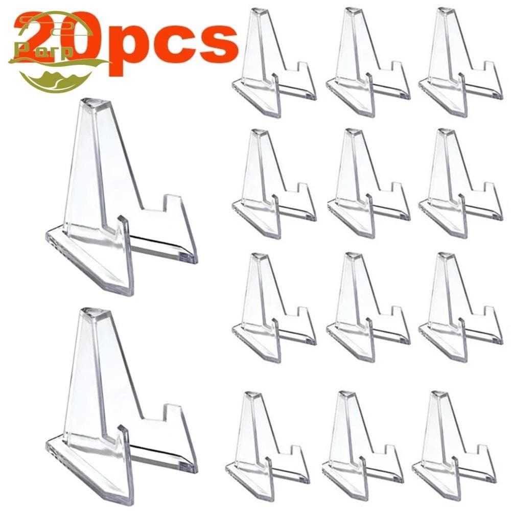 PARPERTY1 Rack De Cavalete Pequeno , Suporte De Exibição De Moedas Acrílicas Triangulares Cápsula Para 10/20 Unidades