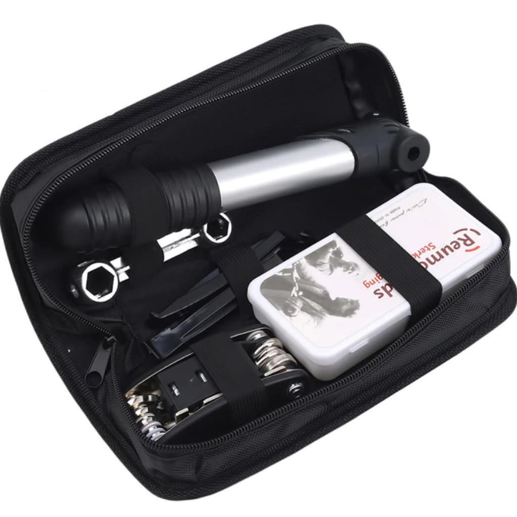 Kit Reparo Bicicleta Ferramentas Chaves Bike Bomba Remendo