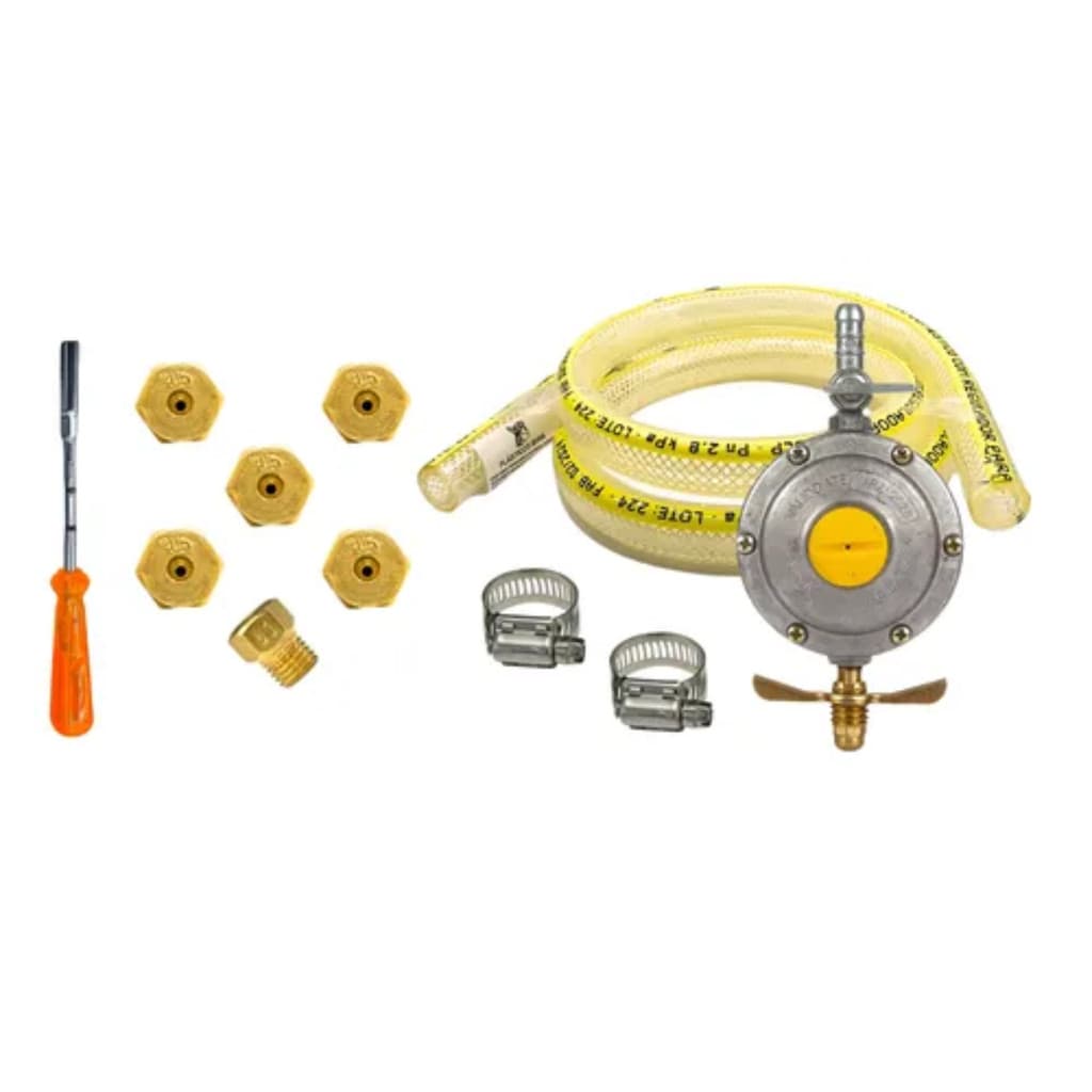 Kit Gás Completo Conversão Fogão Gás Botijão Mangueira 1,25m