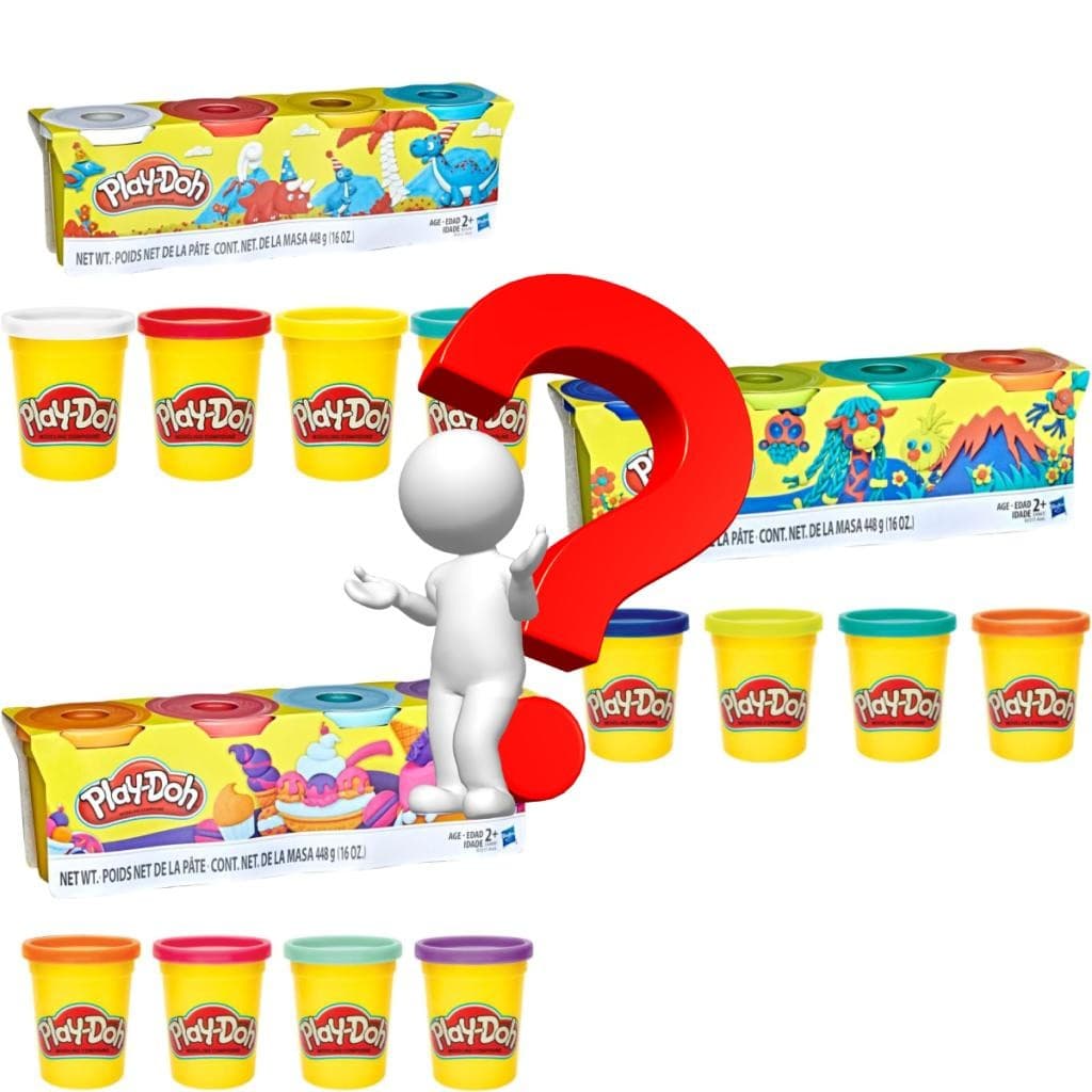 Massa De Modelar Play Doh Kit Com 4 Potes Brinquedo Infantil Educativo Criança Menino Menina Criatividade