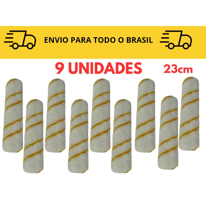 Kit completo Rolo para pintura Antirespingo 23CM 3 até 10 unidades