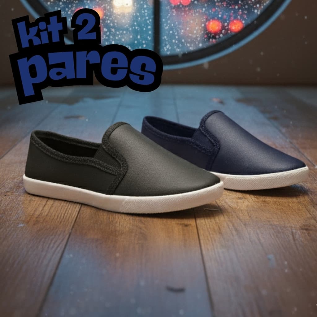 Kit 2 Pares Tênis Iate Feminino Confortável e Ortopédico