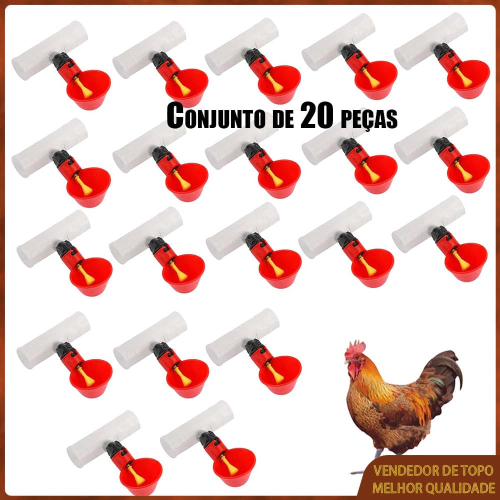 Bebedouro automático para aves, bebedouro autoatendimento, frango, pato, ganso, pombo, bebedouro 20