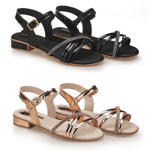 Kit 2 Sandálias Infantil Menina Saltinho Confortável Tem Shoes