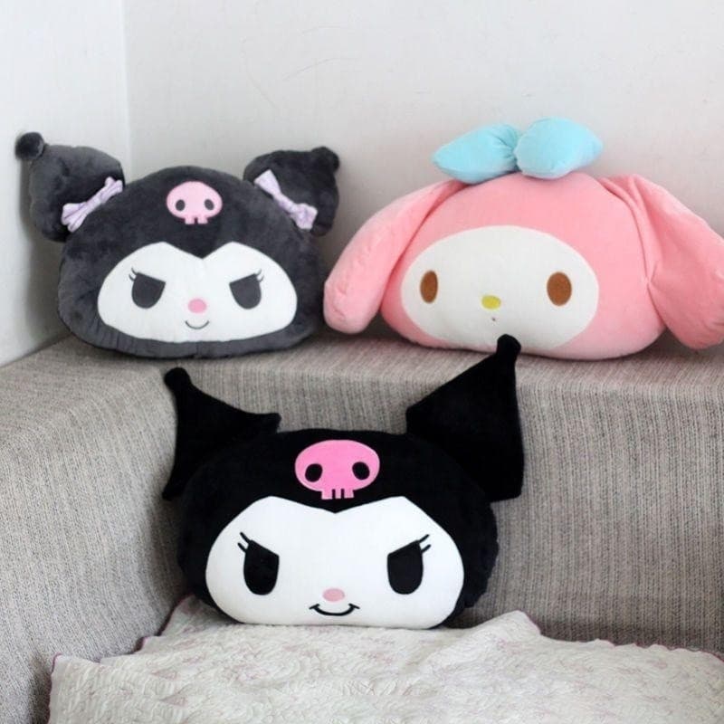 Boneca de Pelúcia Uleme Kuromi Almofada Decorativa Brinquedo Periférico My Melody Presente de Aniversário B4HQ *-& Z7GD