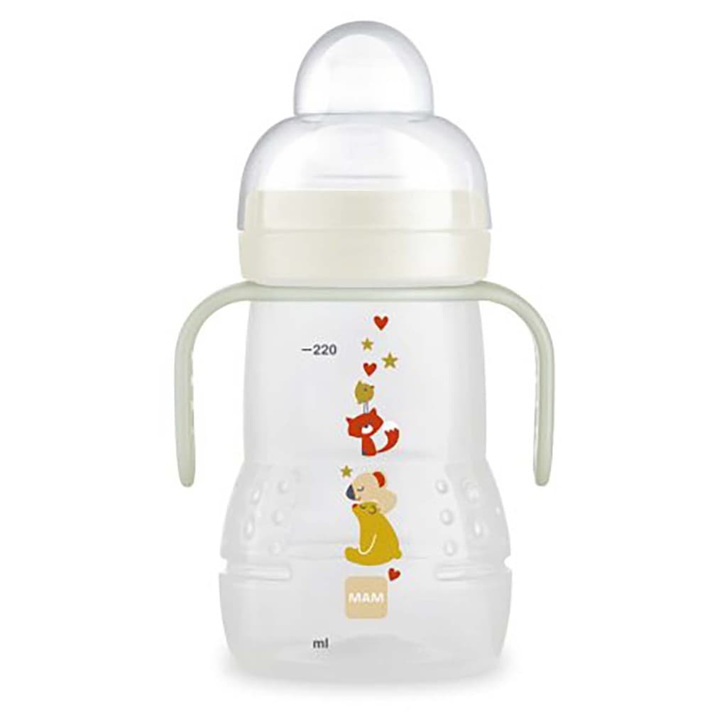 Copo De Treinamento Mam Trainer Night Transição 220ml Neutra
