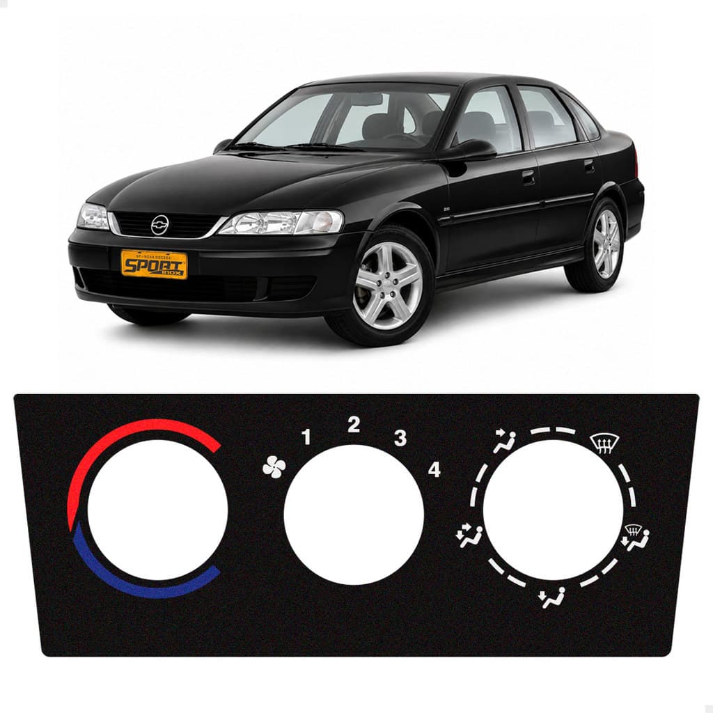 Aplique Ar Condicionado para Vectra 1998/2005 Adesivo Painel