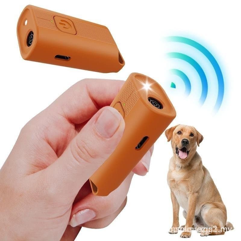 Supressor de Latidos para Cães 2 em 1, 1 Dispositivo Ultrassônico Recarregável Anti-Latidos, Dispositivo de Treinamento