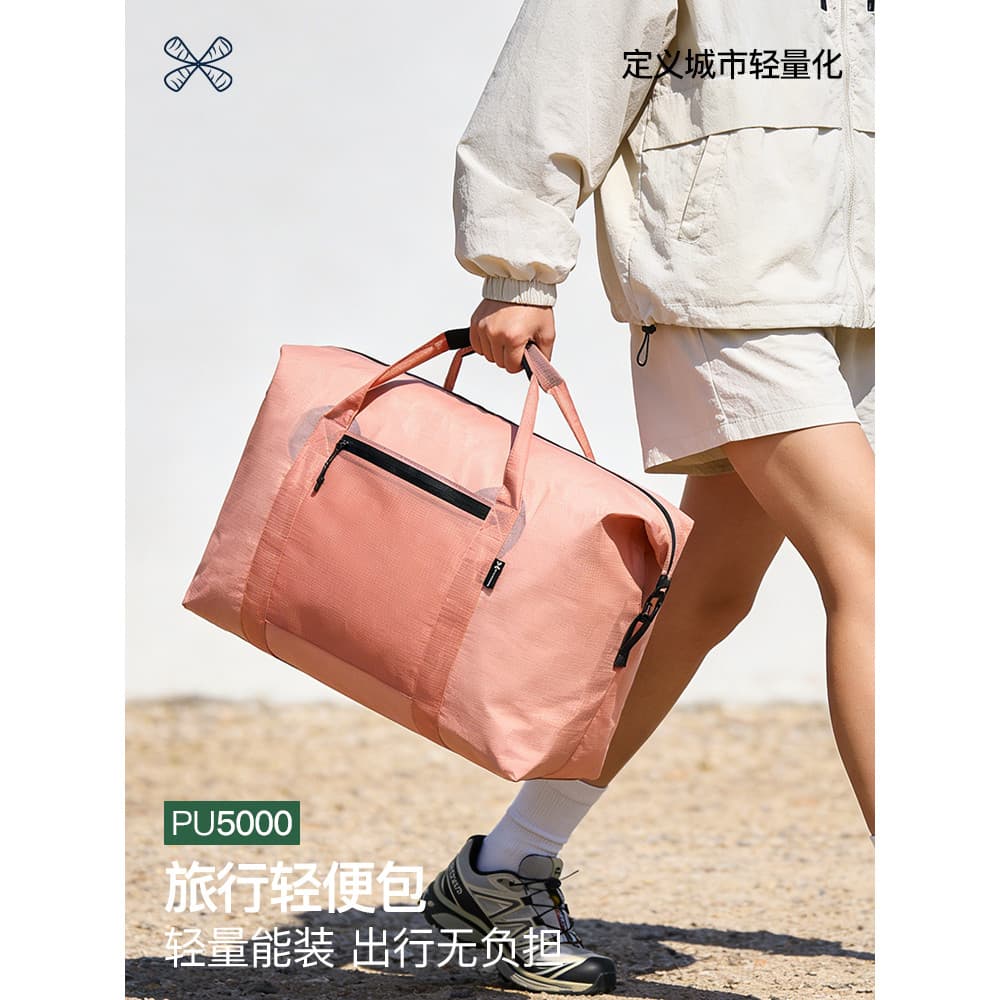 Bolsa leve de viagem, grande capacidade, dobrável, portátil, academia, feminina, expansível, bolsa de embarque, viagem,