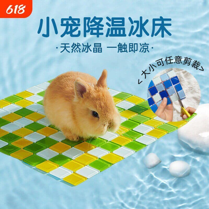 Coelho verão resfriamento almofada de gelo Hamster placa de resfriamento meu ninho